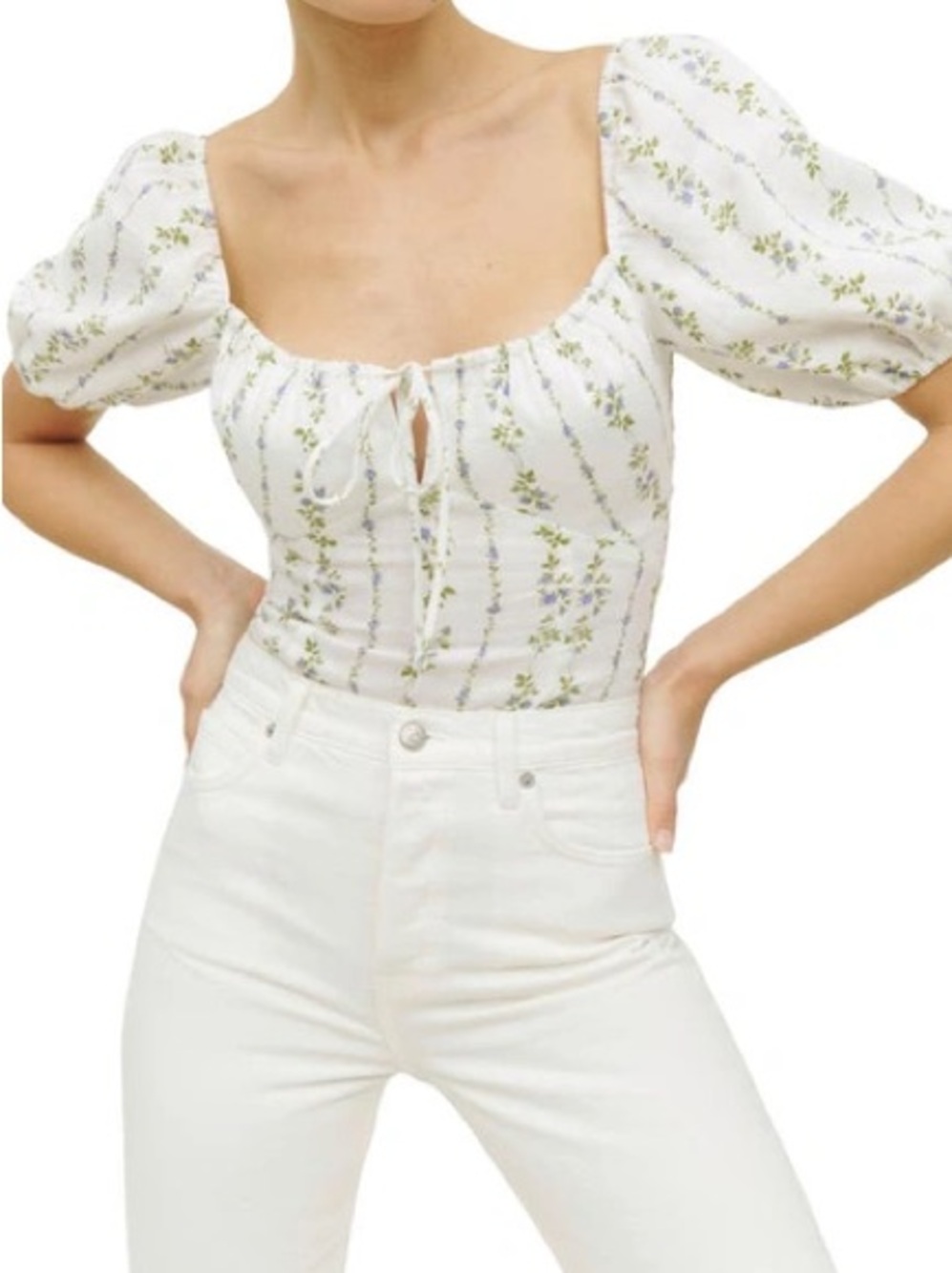 Reformation Rory Linen Top